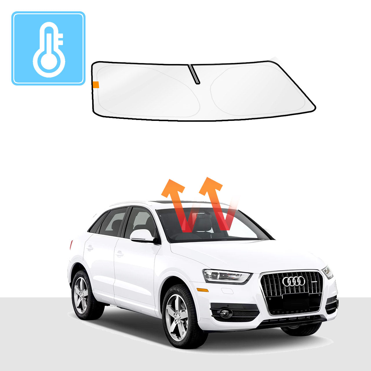 Audi Q3 Windshield Sun Shade