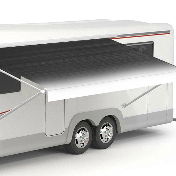 RVSUNSHADES Replacement Awning Fabric - Grey Scale Gradient