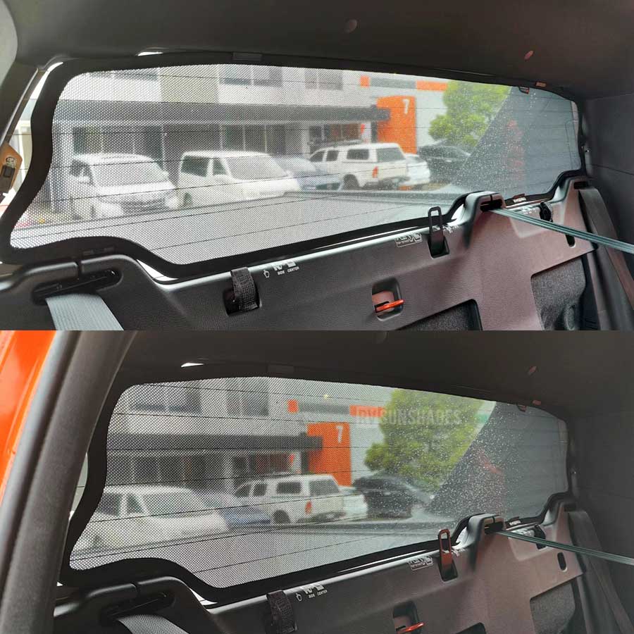 Dmax rear window sun shade