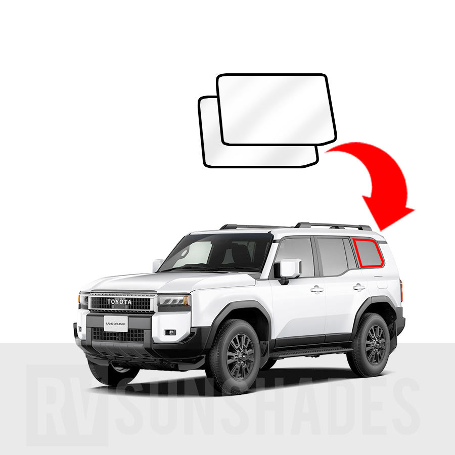 Prado J250 Block-Out Quarter Window Shade