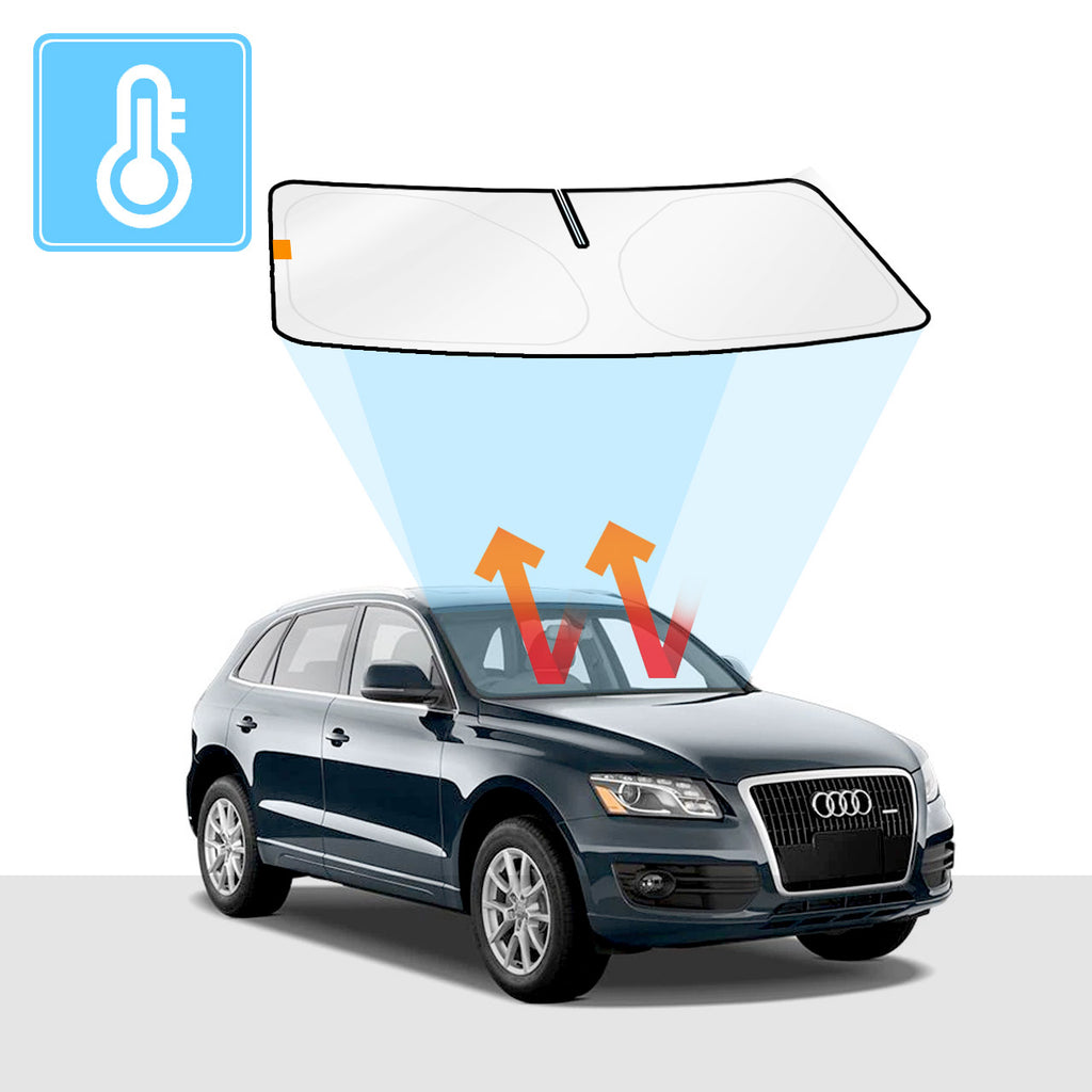 Audi Q5 Windscreen Sun Shade 8R 2008-2016 Solar Screens BLOCK OUT (RV02) Premium V2 - RVSUNSHADES