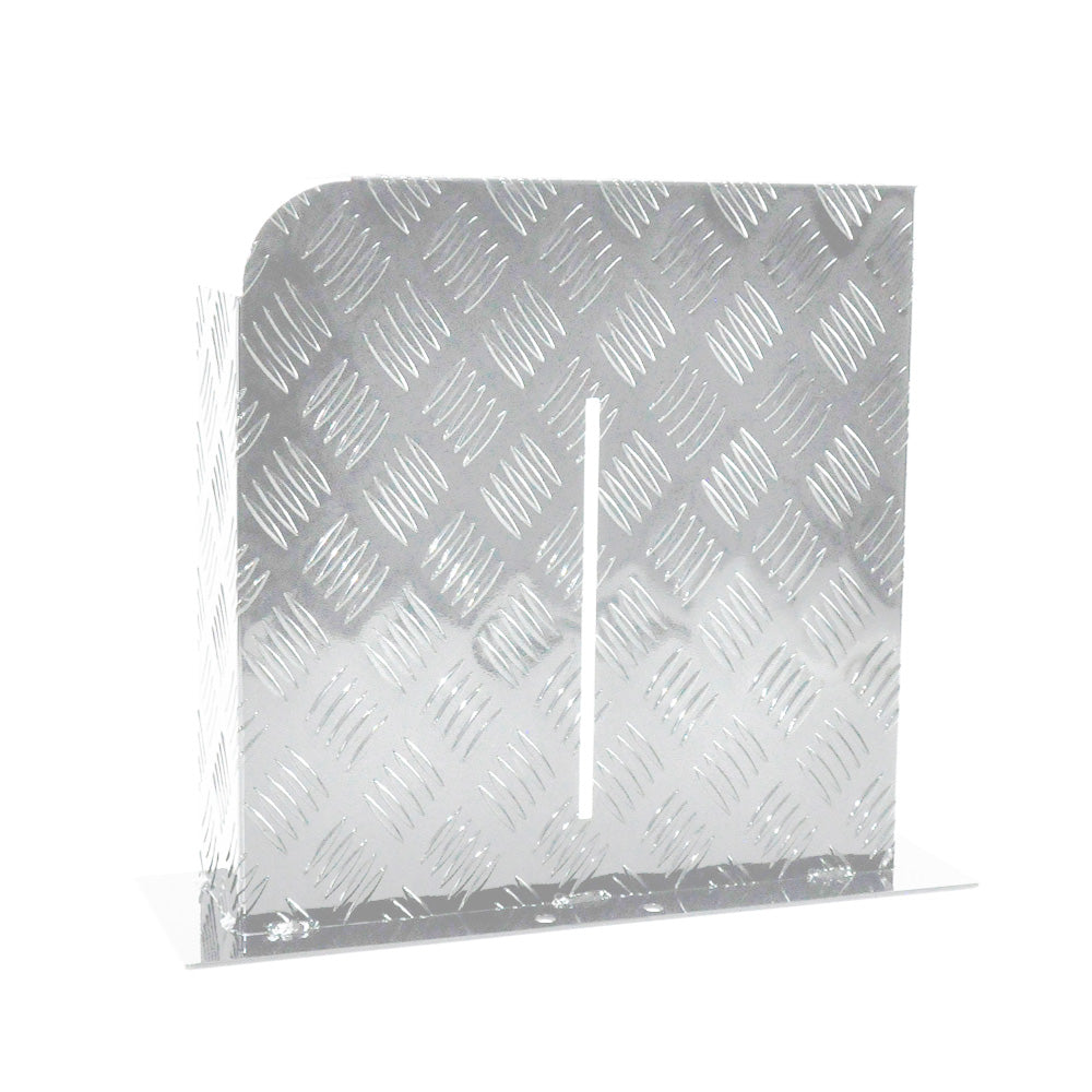 Heater Diesel Tank Protector Cover Drawbar Mount 2mm Thickness Aluminium Suit 10L 15L Fuel Tank (LEFT) Silver YS