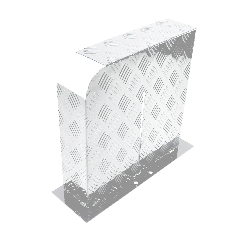 Heater Diesel Tank Protector Cover Drawbar Mount 2mm Thickness Aluminium Suit 10L 15L Fuel Tank (LEFT) Silver YS