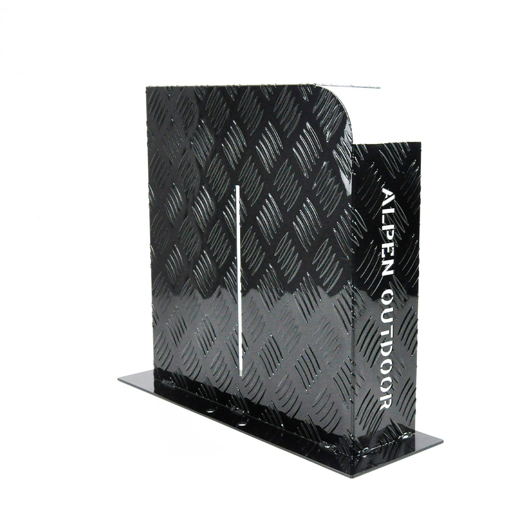 Heater Diesel Tank Protector Cover Drawbar Mount 2mm Thickness Aluminium Suit 10L 15L Fuel Tank (RIGHT) Black YS