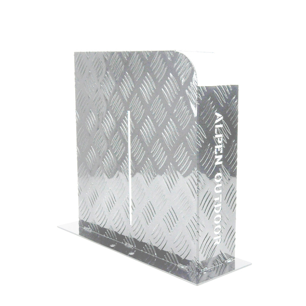 Heater Diesel Tank Protector Cover Drawbar Mount 2mm Thickness Aluminium Suit 10L 15L Fuel Tank (RIGHT) Silver YS