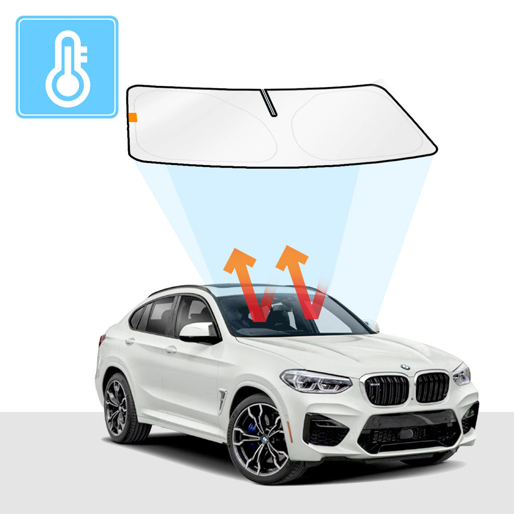 BMW X4 Windshield Sun Shade Solar Screens BLOCK OUT (RV08) Premium V2 - RVSUNSHADES