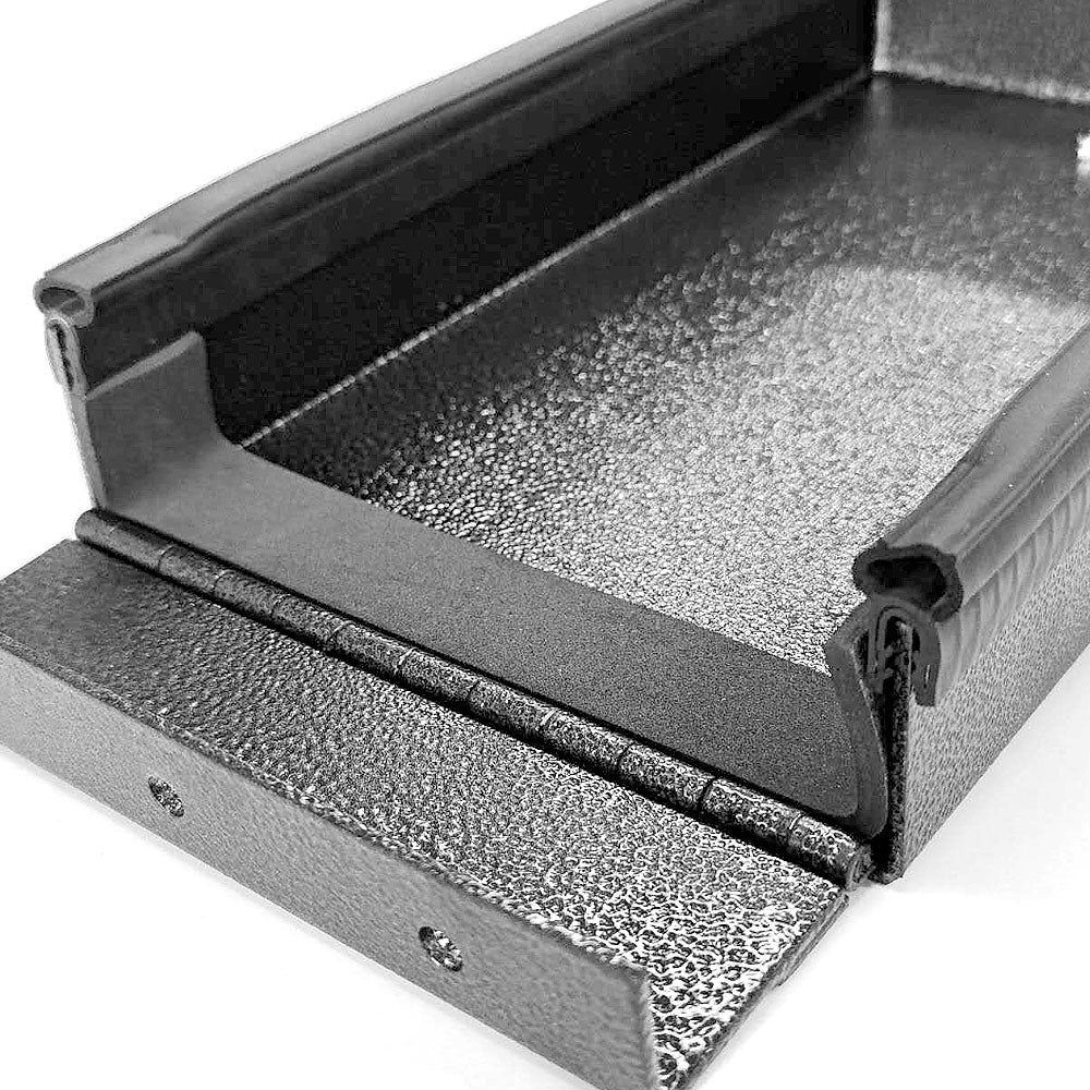 Cowl Cover For Truma Aluminum Flat Plate 2mm Hammertone Black 27x15x4cm (FP) RV Direct