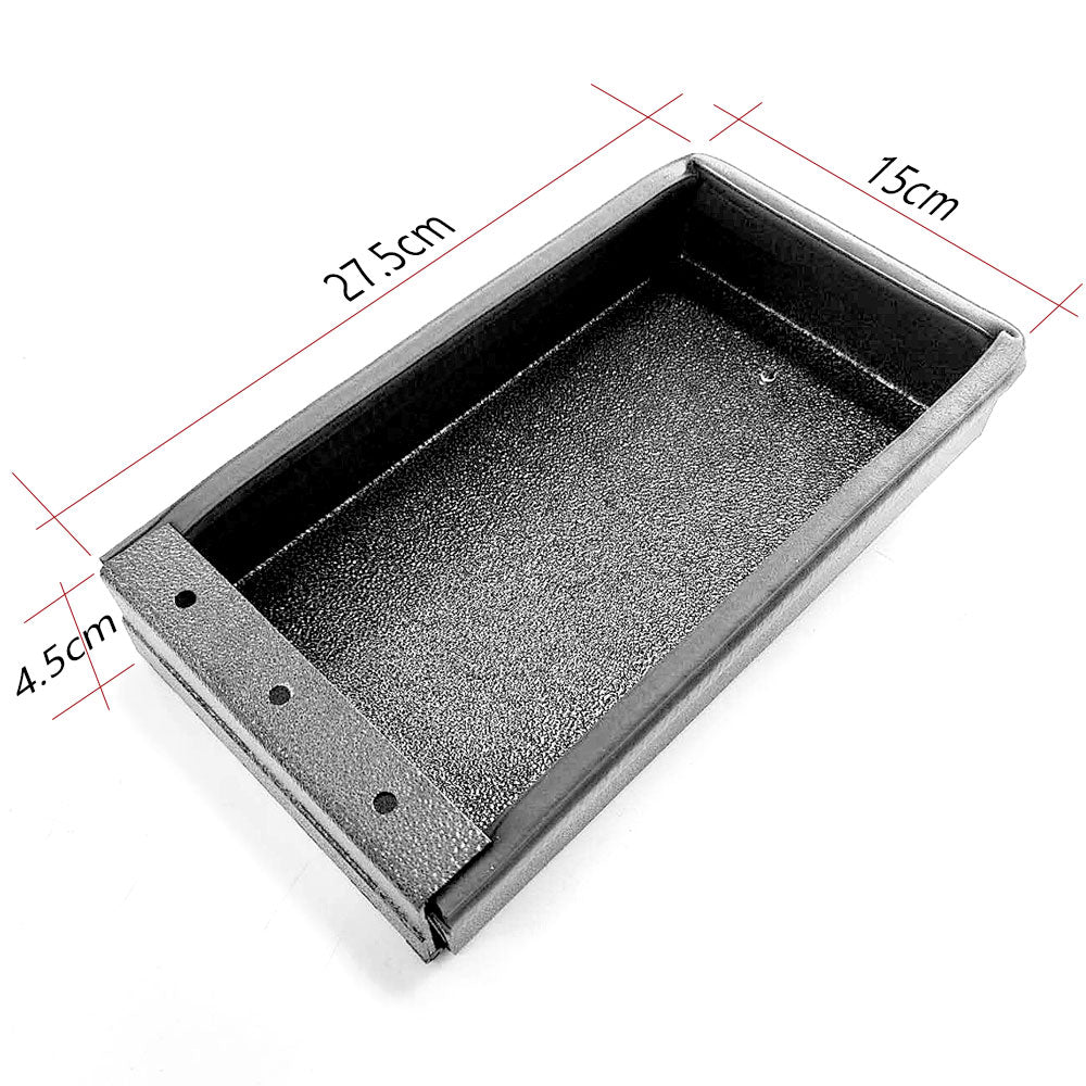 Cowl Cover For Truma Aluminum Flat Plate 2mm Hammertone Black 27x15x4cm (FP) RV Direct