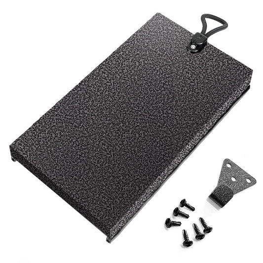 Cowl Cover For Truma Aluminum Flat Plate 2mm Hammertone Black 27x15x4cm (FP) RV Direct