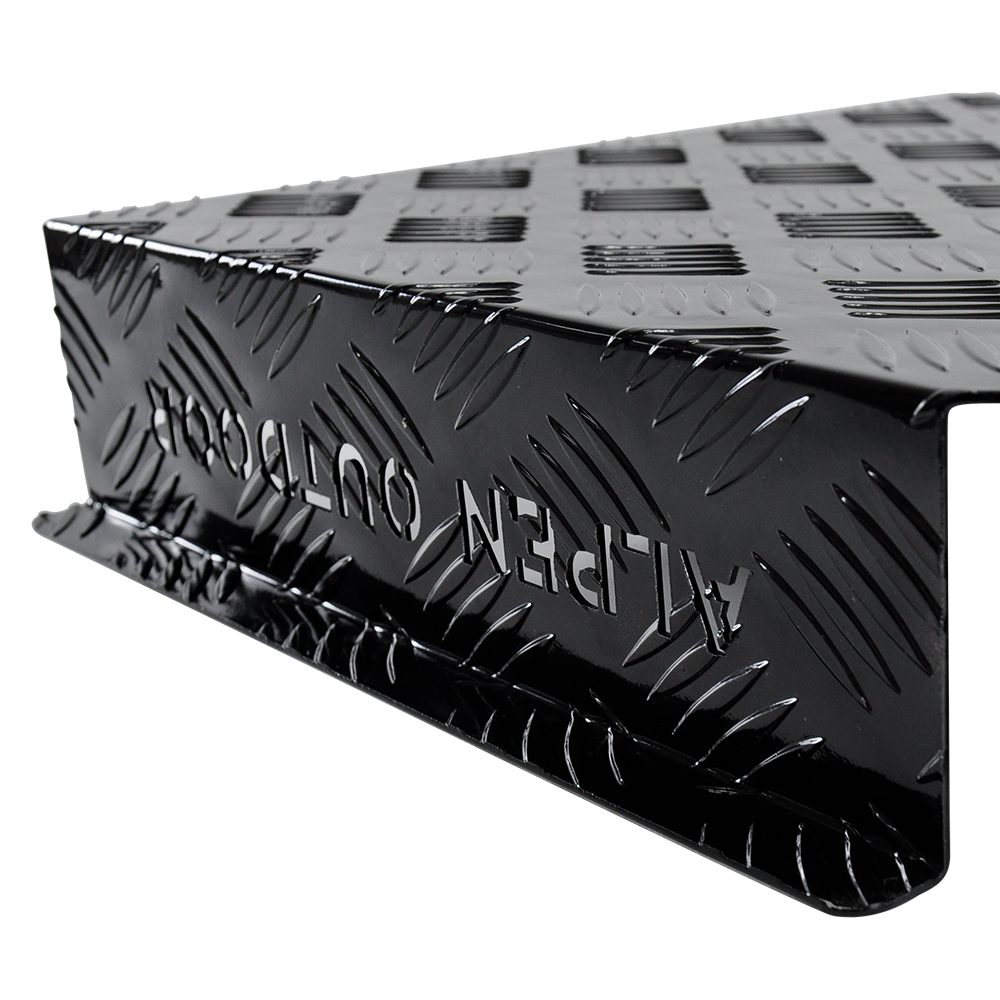 Aluminum Caravan Diesel Heater Fuel Tank Protector Cover Self Adhesive 2mm Left/Right Base 10L/15L Black YS