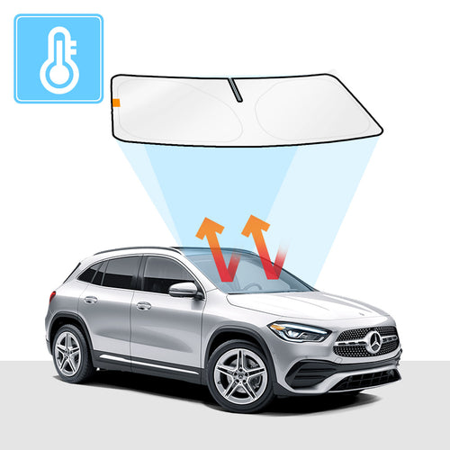 Mercedes-Benz EQC Windscreen Sun Shade Solar Screens BLOCK OUT (RV01) Premium V2 - RVSUNSHADES