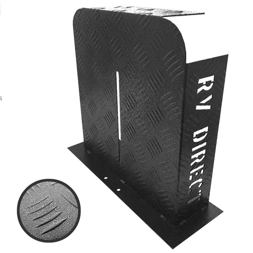 RV DIRECT Fuel Tank Protector Cover Hammer Tone Black Drawbar Mount L/R Double Side 10/15L CP