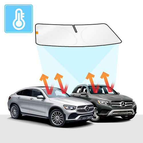 Mercedes-Benz GLC Windscreen Sun Shade Solar Screens BLOCK OUT (RV01) Premium V2 - RVSUNSHADES