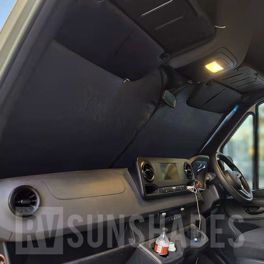 Mercedes-Benz GLS Windscreen Sun Shade Solar Screens BLOCK OUT (RV05) Premium V2 - RVSUNSHADES