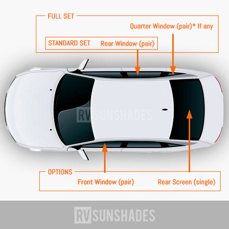 SUBARU XV Window Sun Shade Impreza Hatchback/Crosstrek GT 2017-2022 [Tailgate Window]