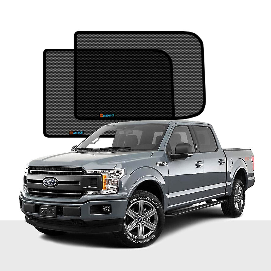 FORD F150 Sun Shade 13th Gen 2015-2020 [Rear Door] Pair - RVSUNSHADES