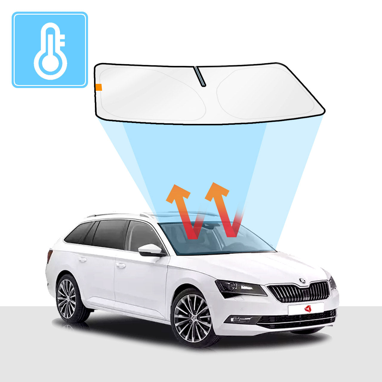 Skoda Superb Windshield Sun Shade