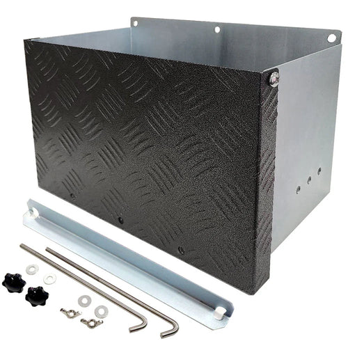 Galvanised Battery Box Anti-Rattling Cover Trailer Caravan Boat Spare Part  RV DIRECT