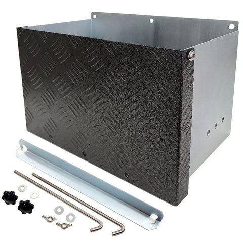 Galvanised Battery Box Anti-Rattling Cover Trailer Caravan Boat Spare Part  RV DIRECT