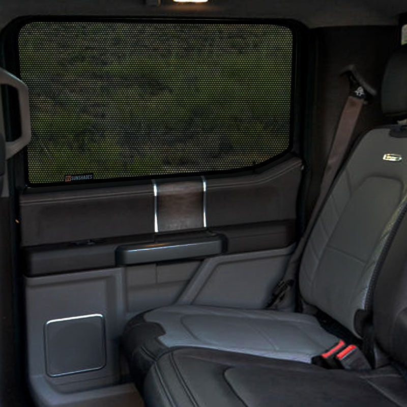 FORD F150 Sun Shade 13th Gen 2015-2020 [Rear Door] Pair - RVSUNSHADES