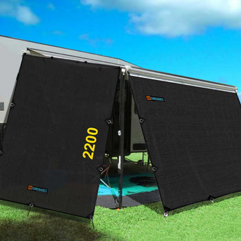 RVSUNSHADES awning end wall angle cut