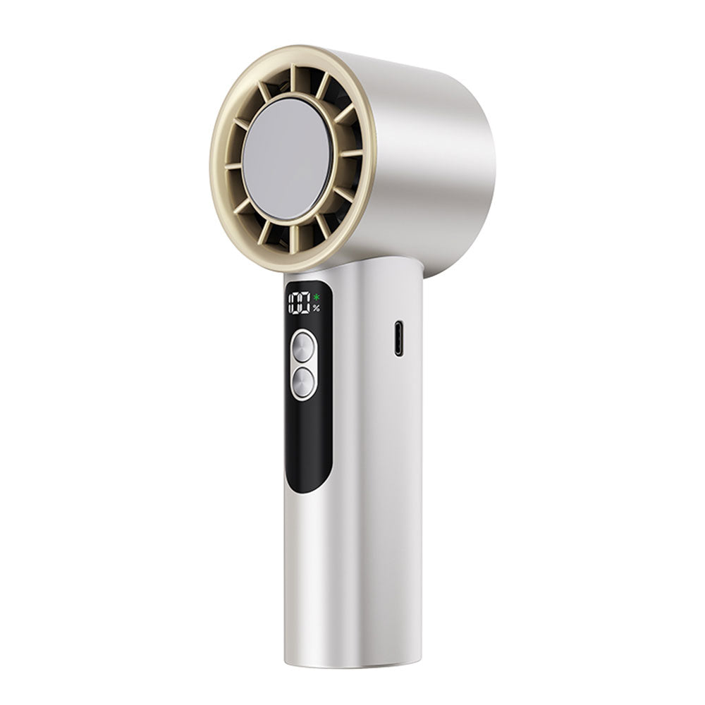 Handheld Jet Fan 5-Speed Cool Air Brushless Portable Fan 4000mAh USB Rechargeable