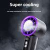 Handheld Jet Fan 5-Speed Cool Air Brushless Portable Fan 4000mAh USB Rechargeable