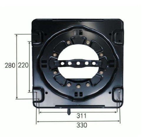 Heavy-duty Car Swivel Seat Base Turntable 360 Degree Rotatable Swivel Stool RV Camper Boat Bus MPV 4 Gear YS